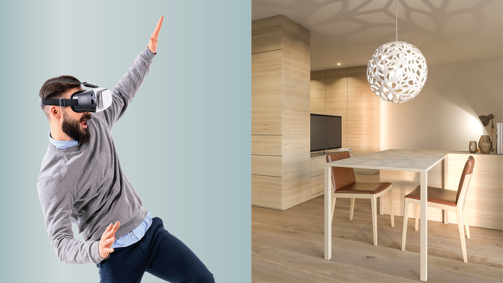 headerbild_david_by_rhomberg_mann mit vr_brille_micro_apartment_kueche_wohnzimmer