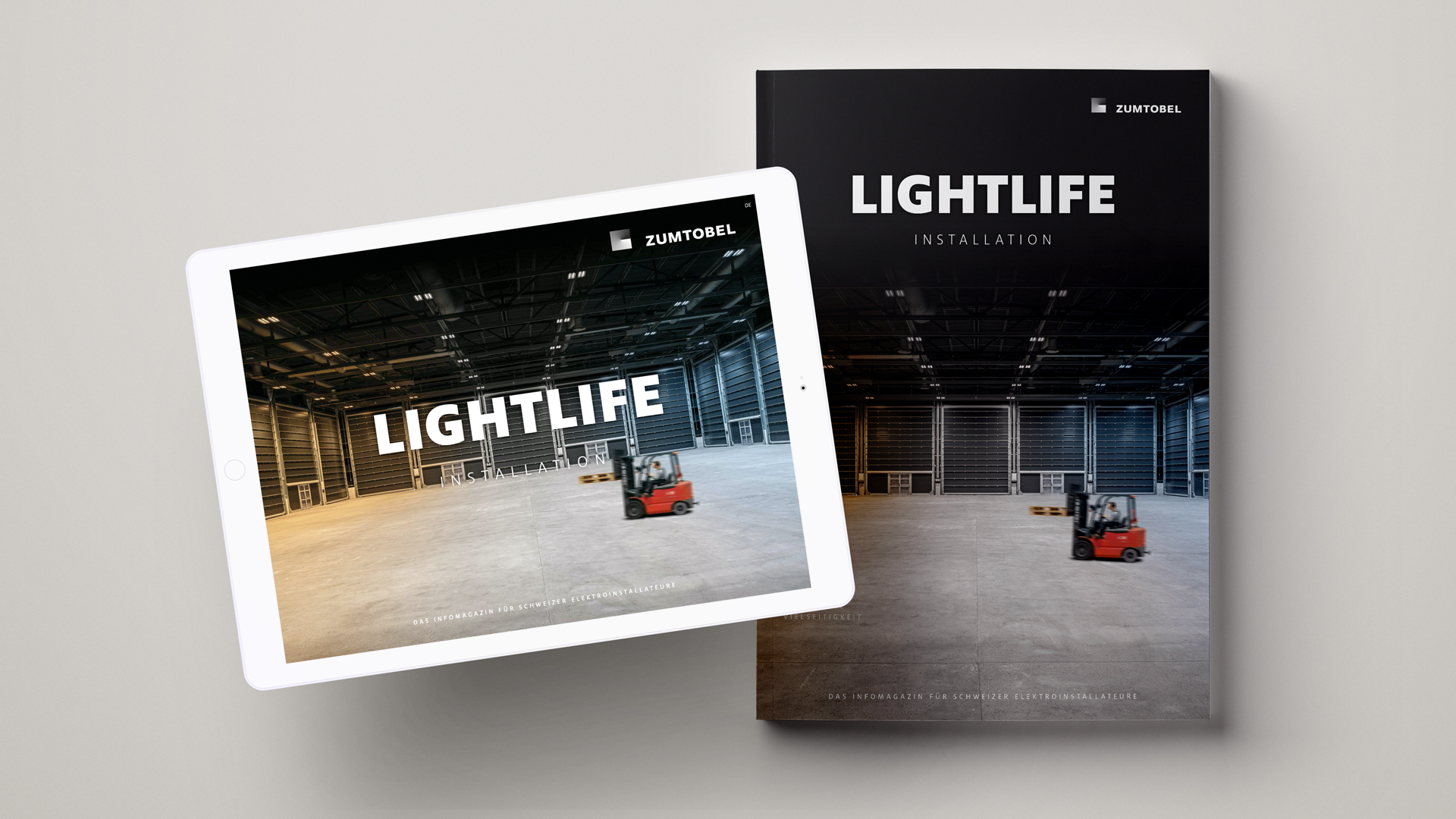 Gegenüberstellung des Digitalmagazins und der Printversion.