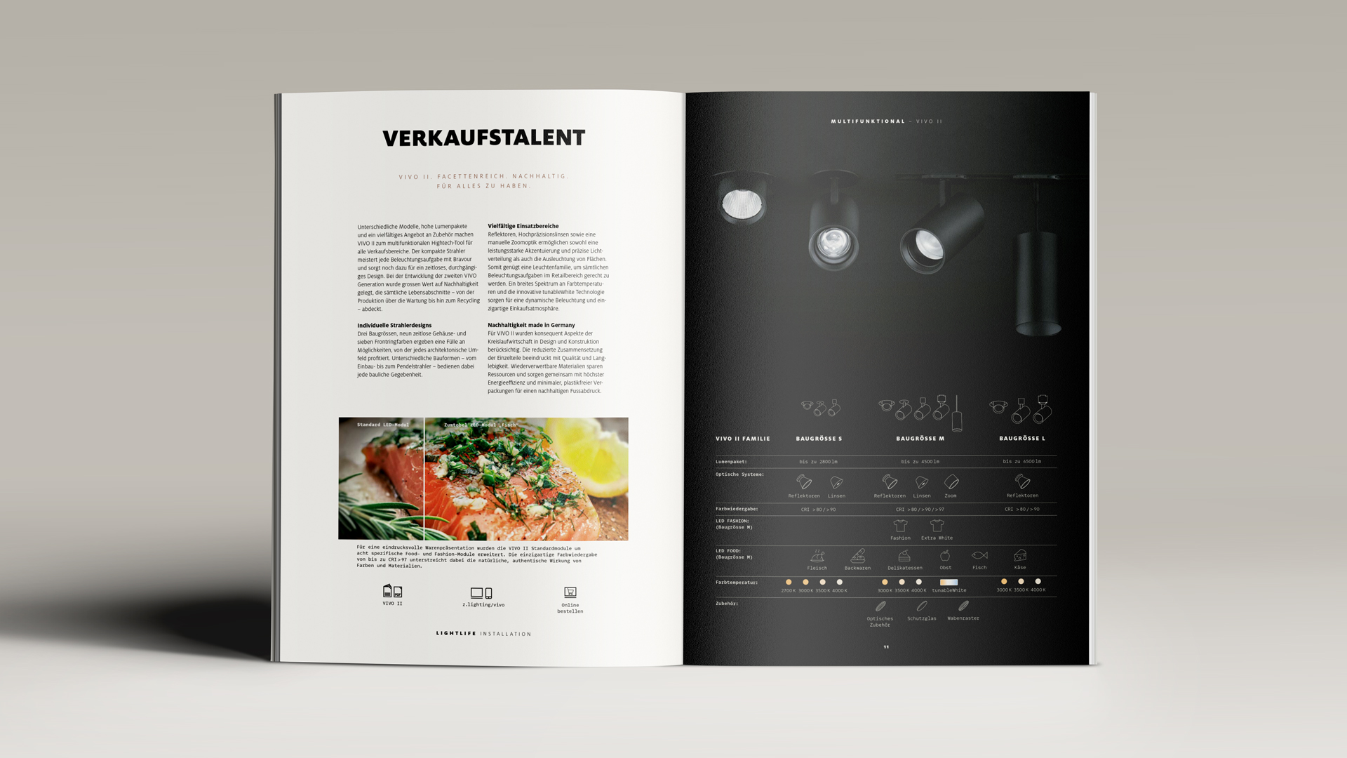 02-Inner-Pages-Magazine-A4-Presentation_10-11.jpg Innenseite Magazin Lightlife Installation Zumtobel Licht AG Shop-Beleuchtung