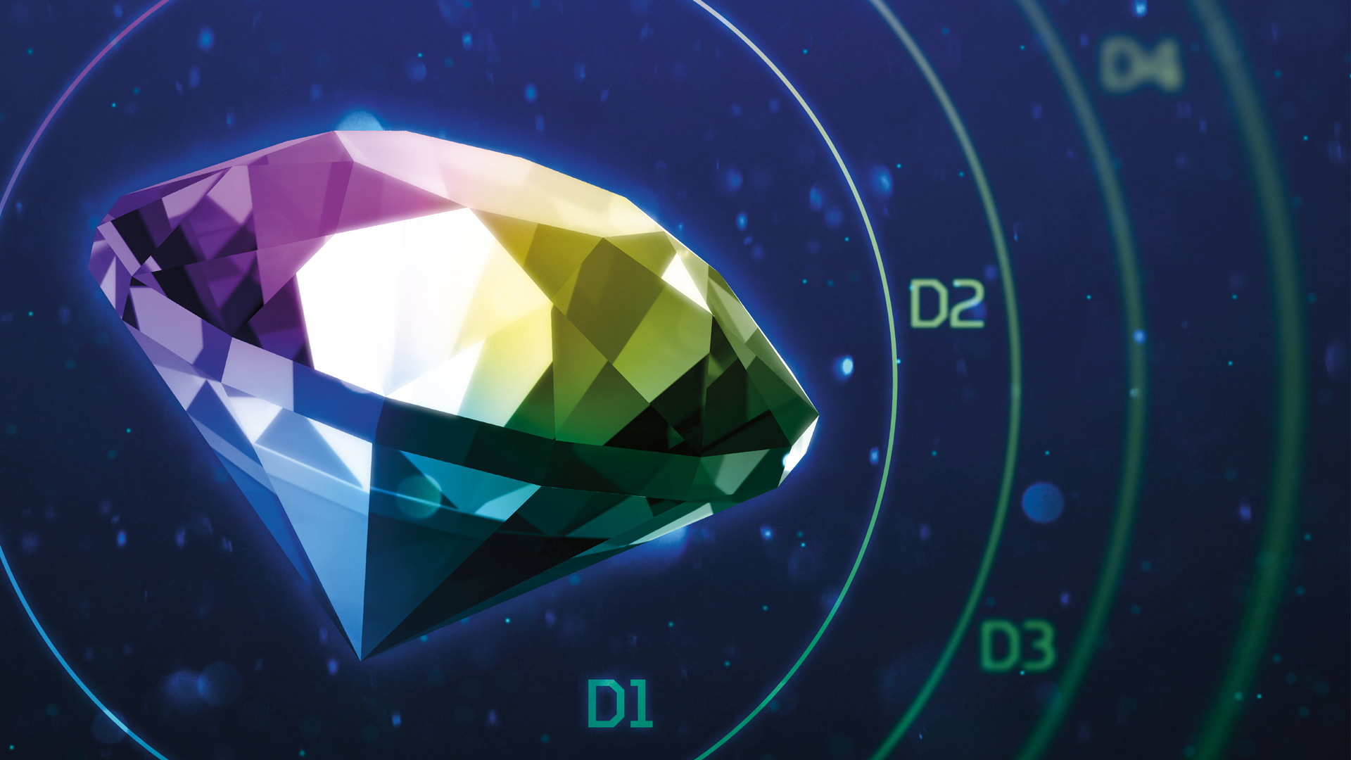 Keyvisual der Diamond Series Kampagne mit Brillant in 4 Druckfarben