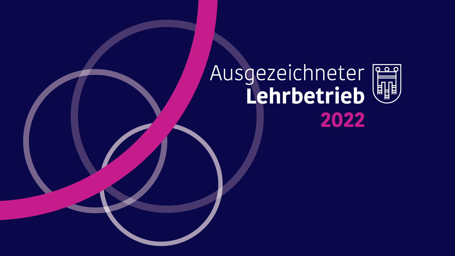 Das Brandelement und das Logo des ausgezeichneten Lehrbetrieb