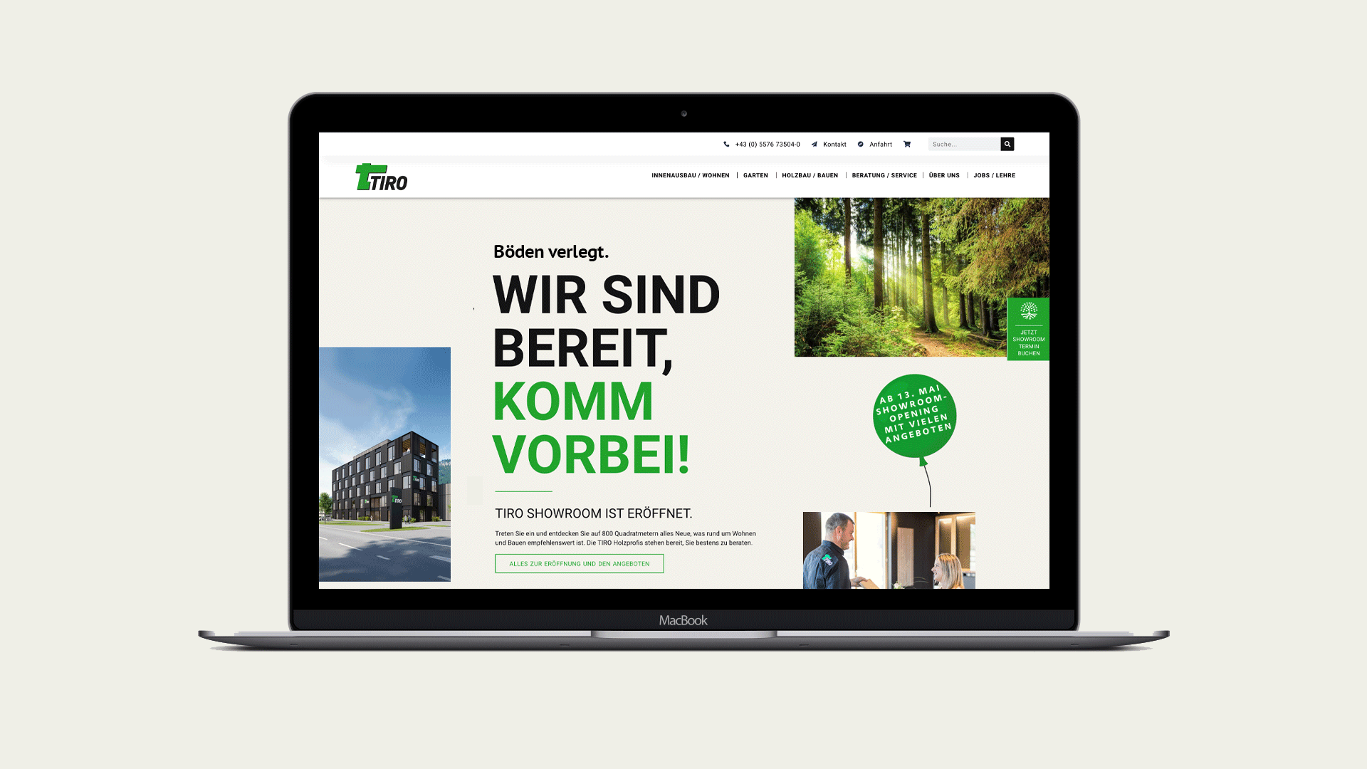 TIRO Eröffnung Website TIRO Eröffnung Website