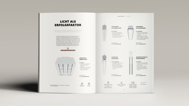 Innenseite Magazin Lightlife Installation Magazin Zumtobel Licht AG Industrieleuchten